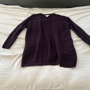 H&M Deep Purple Cardigan Sweater